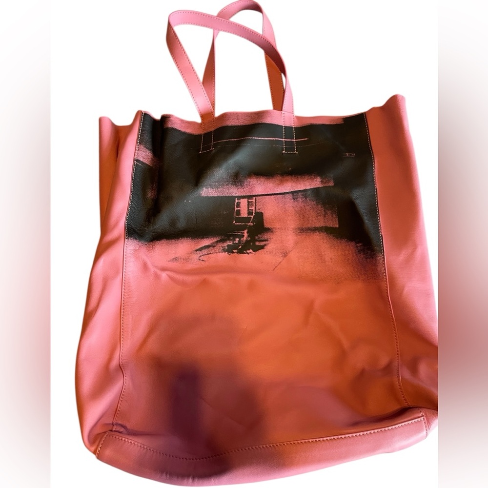 RARE! Calvin Klein Warhol Pink and Black Tote Bag